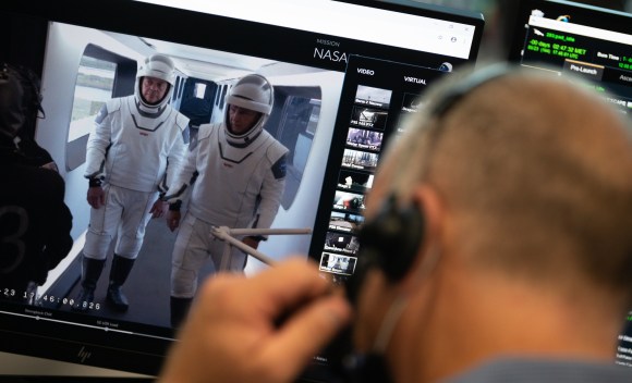 Astronauts Behnken and Hurley complete SpaceX Demo-2 dress rehearsal with 'ISSBND' Tesla Model X