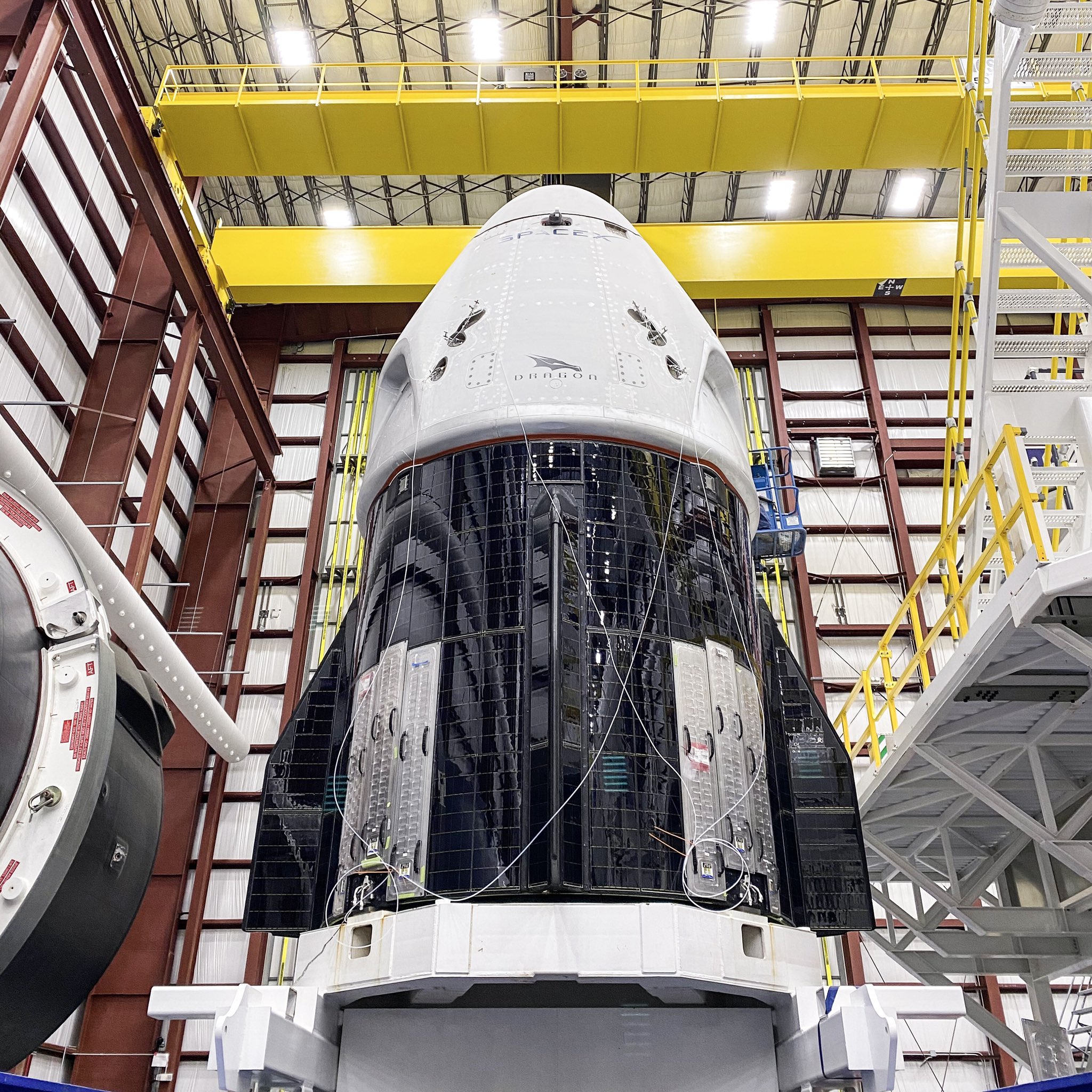 Falcon 9 rocket and Crew Dragon spacecraft reach launchpad for milestone SpaceX mission