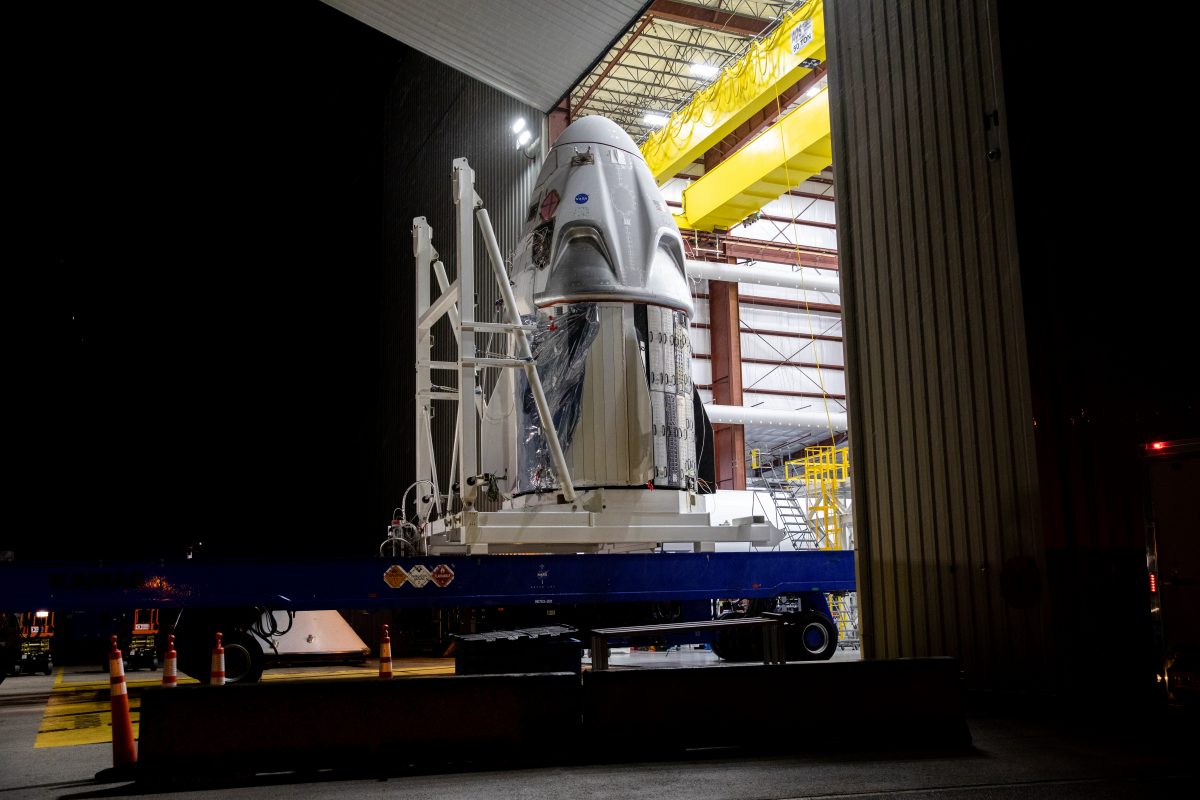 Falcon 9 rocket and Crew Dragon spacecraft reach launchpad for milestone SpaceX mission