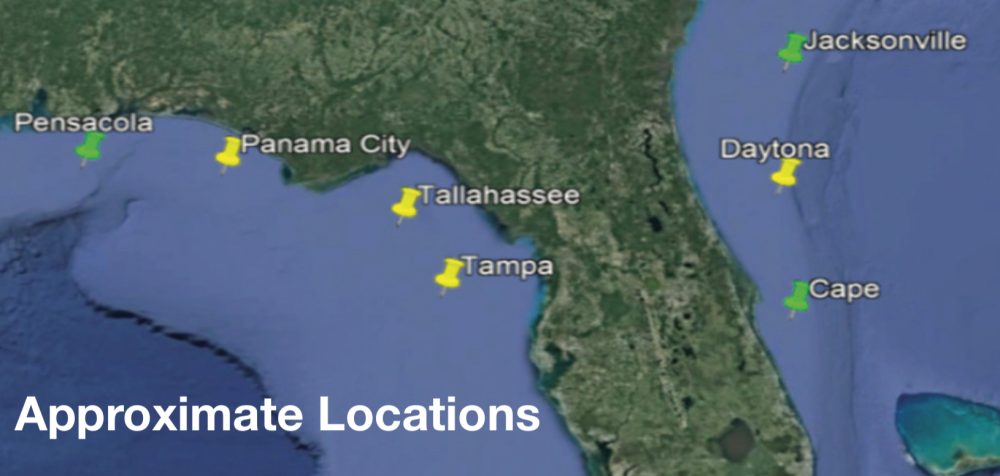 SpaceX Crew Dragon astronauts will splashdown at one of these seven sites off Florida’s coast on August 2