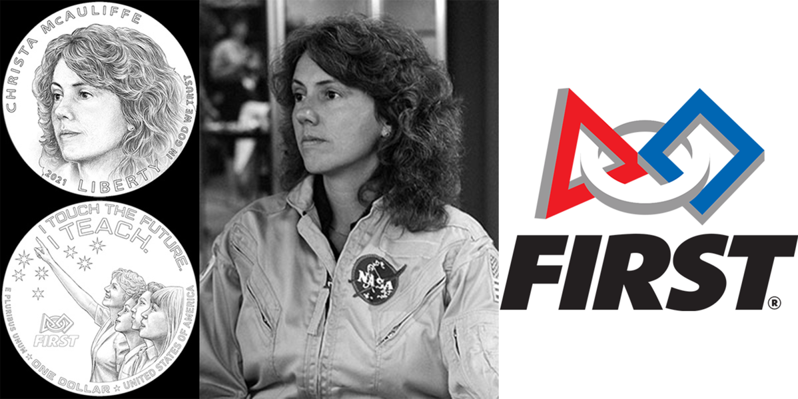 christa mcauliffe nasa badge