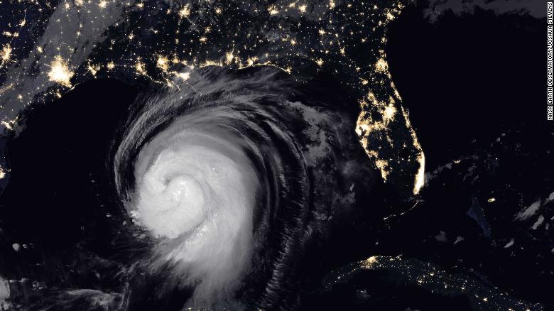 NASA satellite imagery shows the recent devastation of climate change