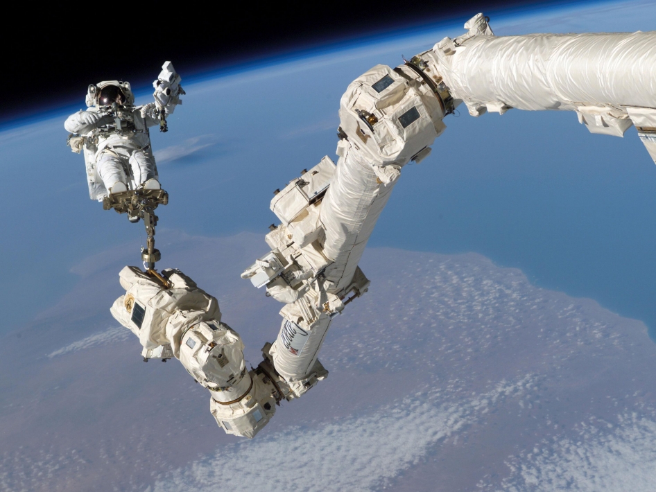 Debris struck International Space Station's robotic arm, Station and arm remain unaffected
