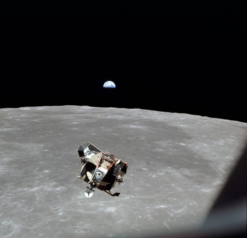 This Day In Space (July 20, 1969): Apollo 11 Lands on The Moon Apollo 11 ascent stage approaches command module.