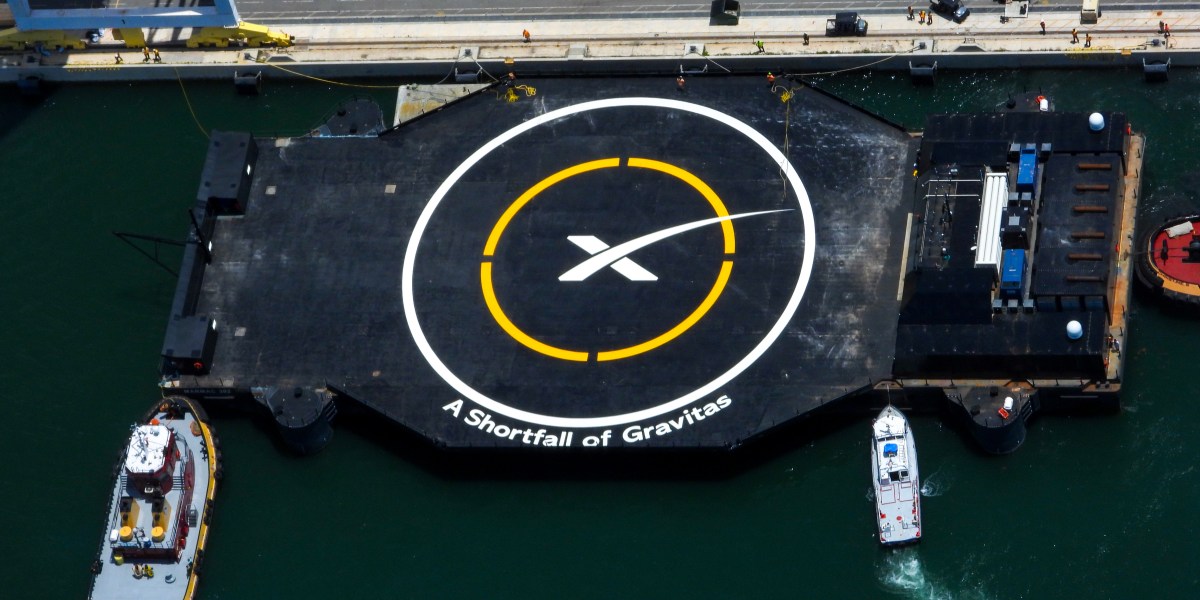 A Shortfall of Gravitas droneship Port Canaveral