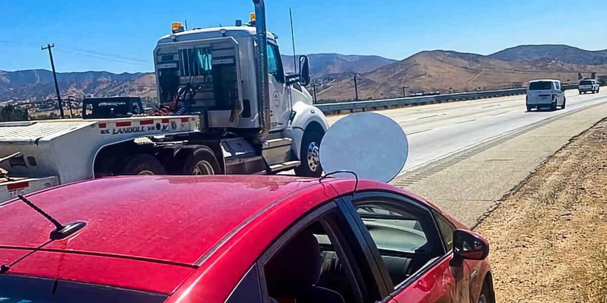 California Prius Driver Stopped For Cruising With Spacex Starlink Dish In Front Of Windshield Space Explored