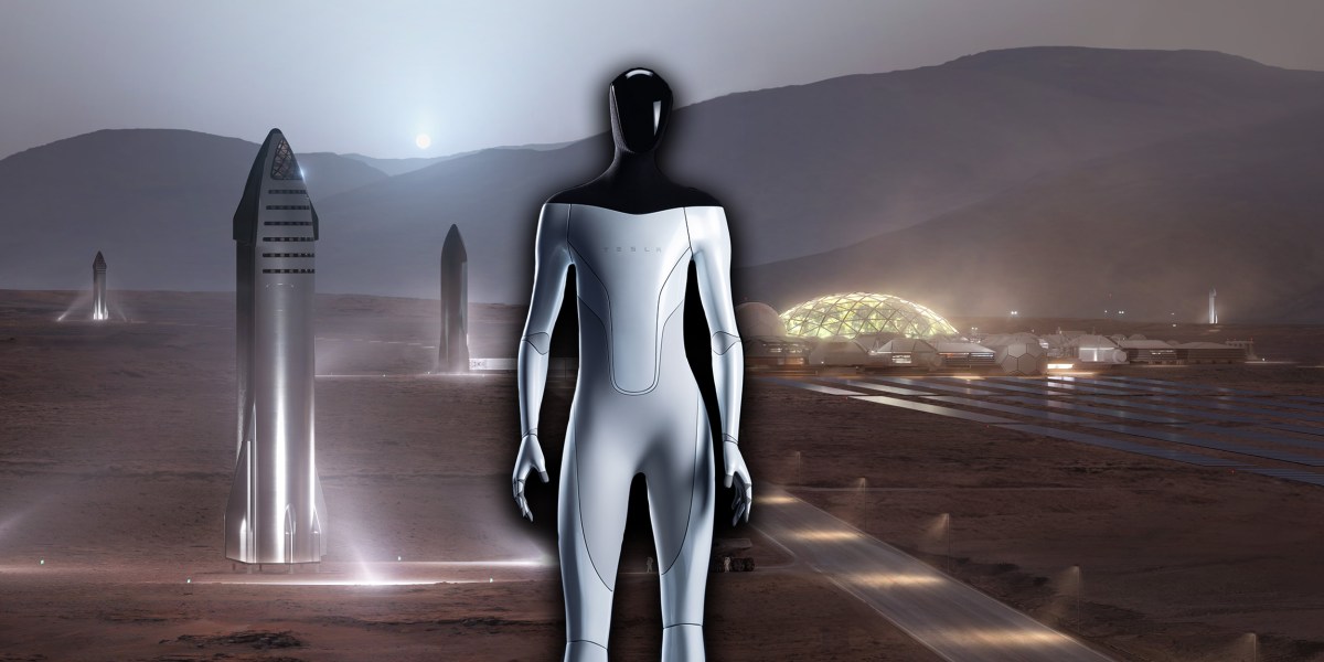 Tesla Robot on Mars