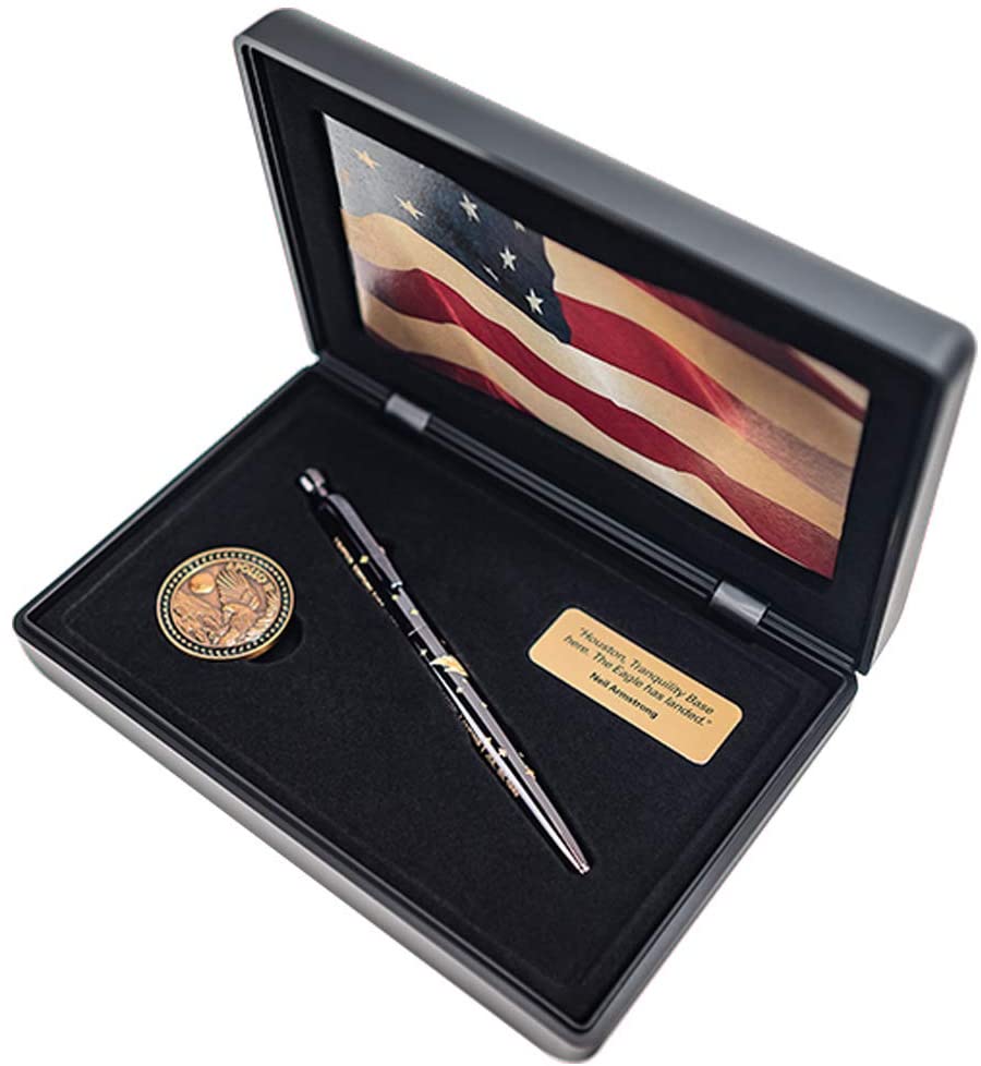 Apollo 11 50th anniversary pen and coin set to fly on Inspiration4.
