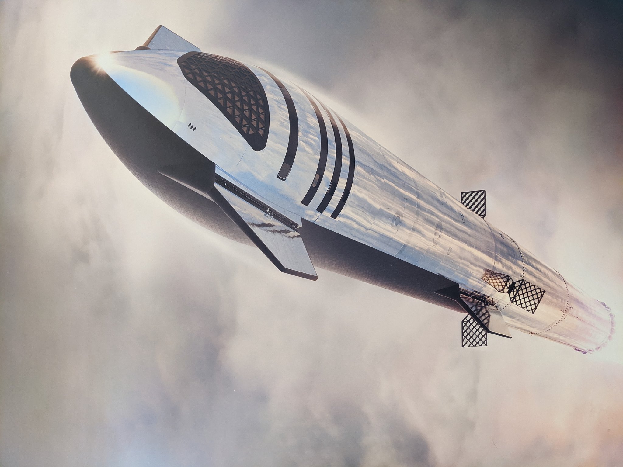 Details about   Color Changing SpaceX Starship Model Rocket Heat Changes 1:300 Tesla Made In USA 