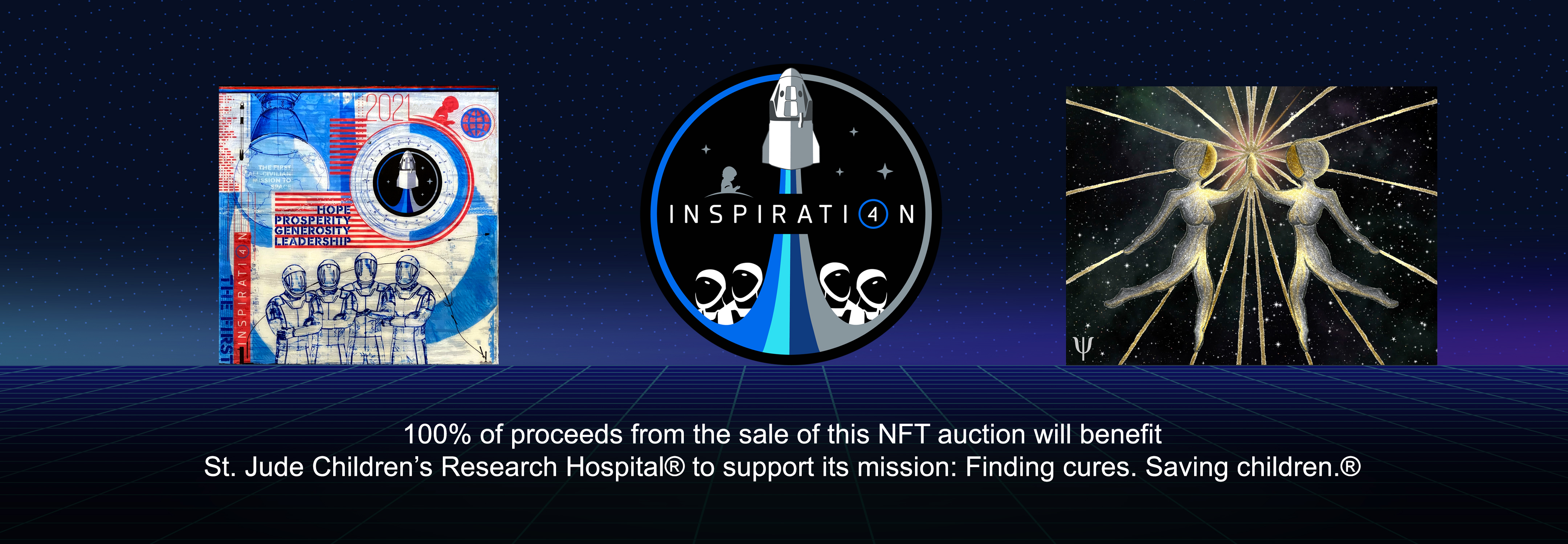 Check out the NFTs being auctioned during Inspiration4 benefiting St. Jude