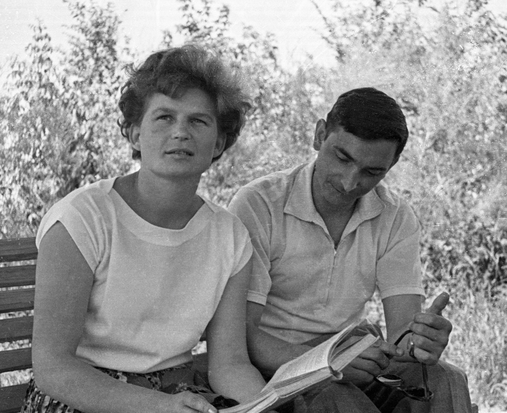 The first woman to fly in space, Valentina Tereshkova, a few weeks before her flight.