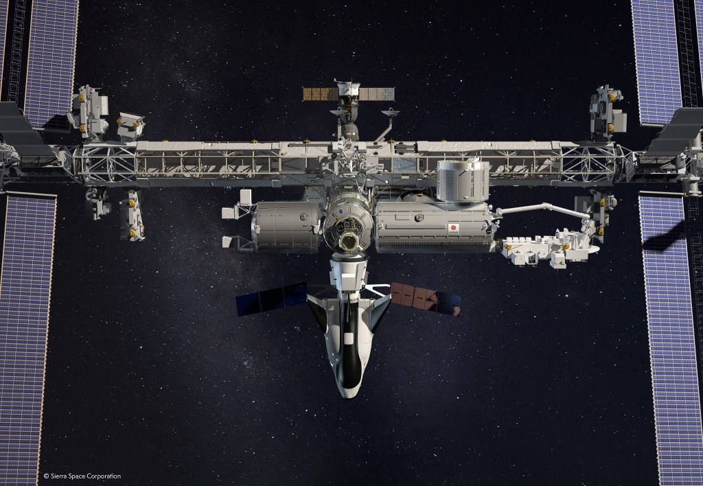 Sierra Space Station docked with ISS