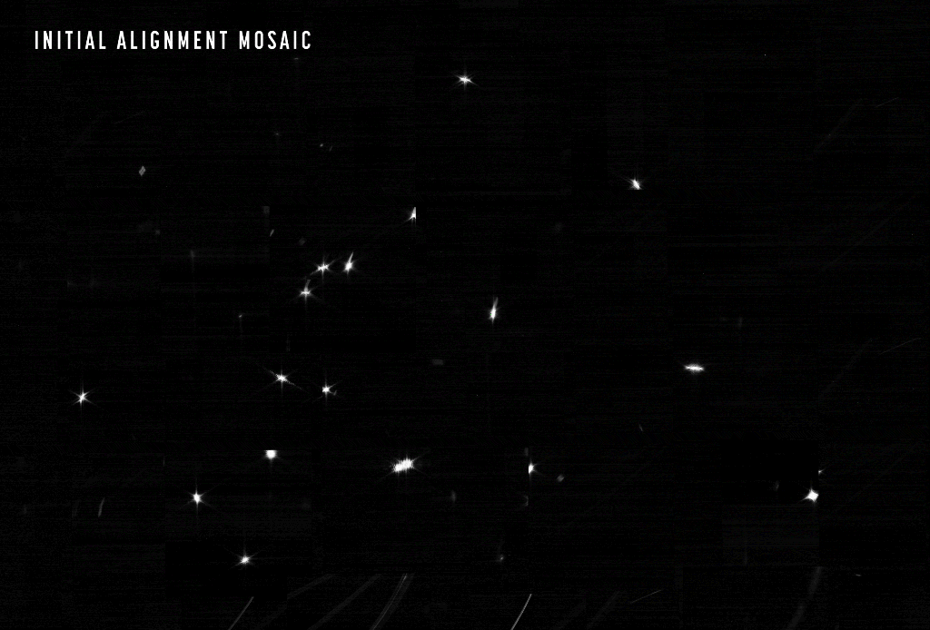 James Webb Telescope alignment gif