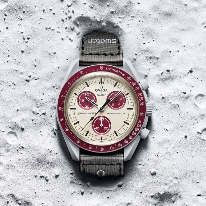 Omega and Swatch team up with a full solar system of watches 
