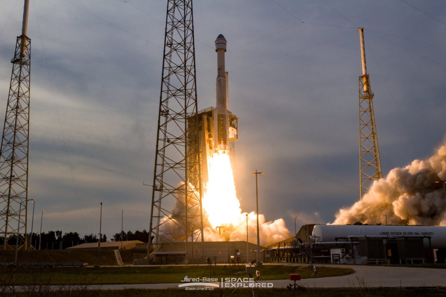 Boeing Starliner launching atop a ULA Atlas rocket for OFT-2 mission