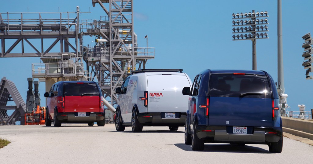 Canoo Astronaut Transportation Vehicles at LC-39B