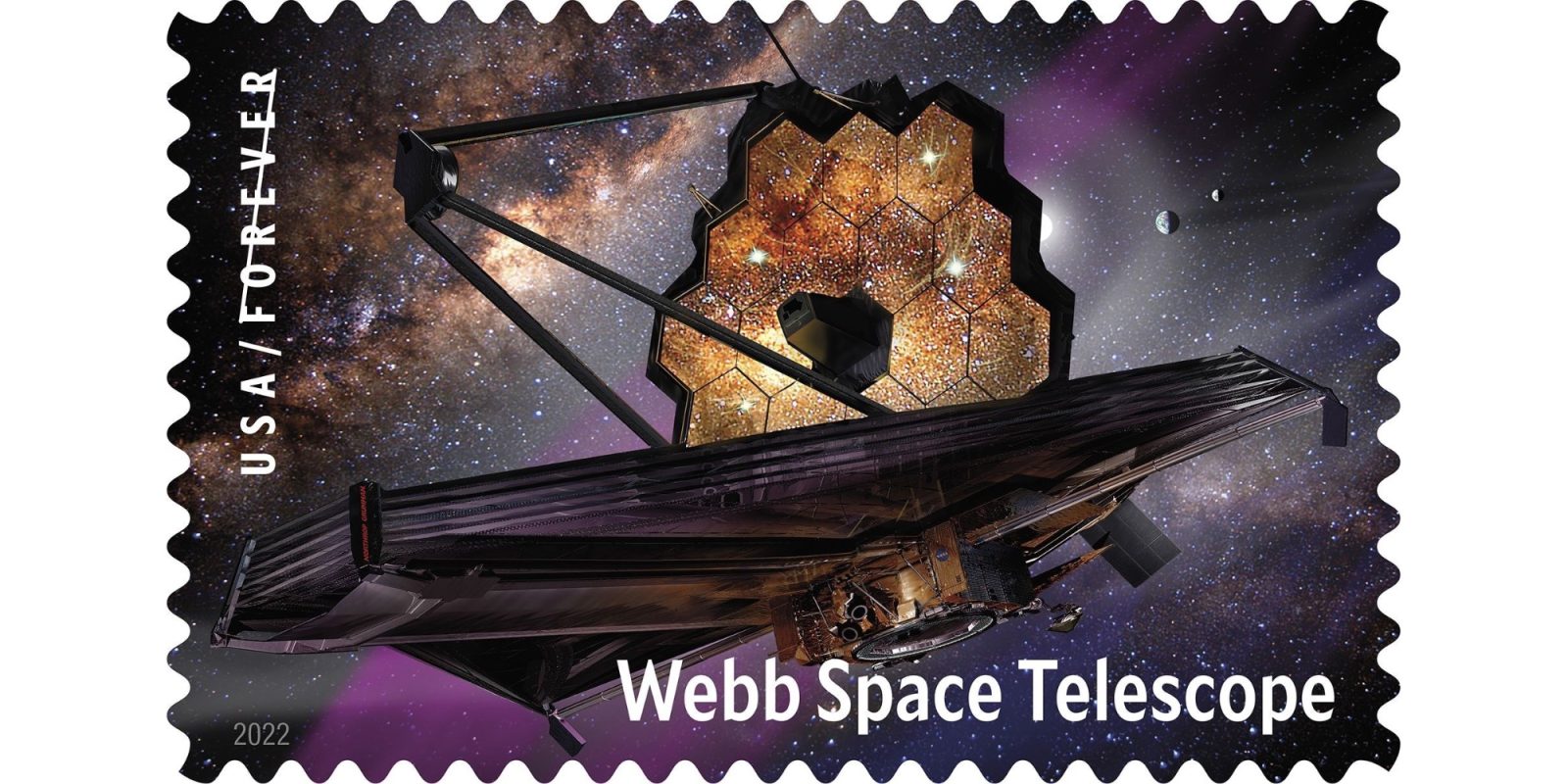 Webb Telescope Stamp design