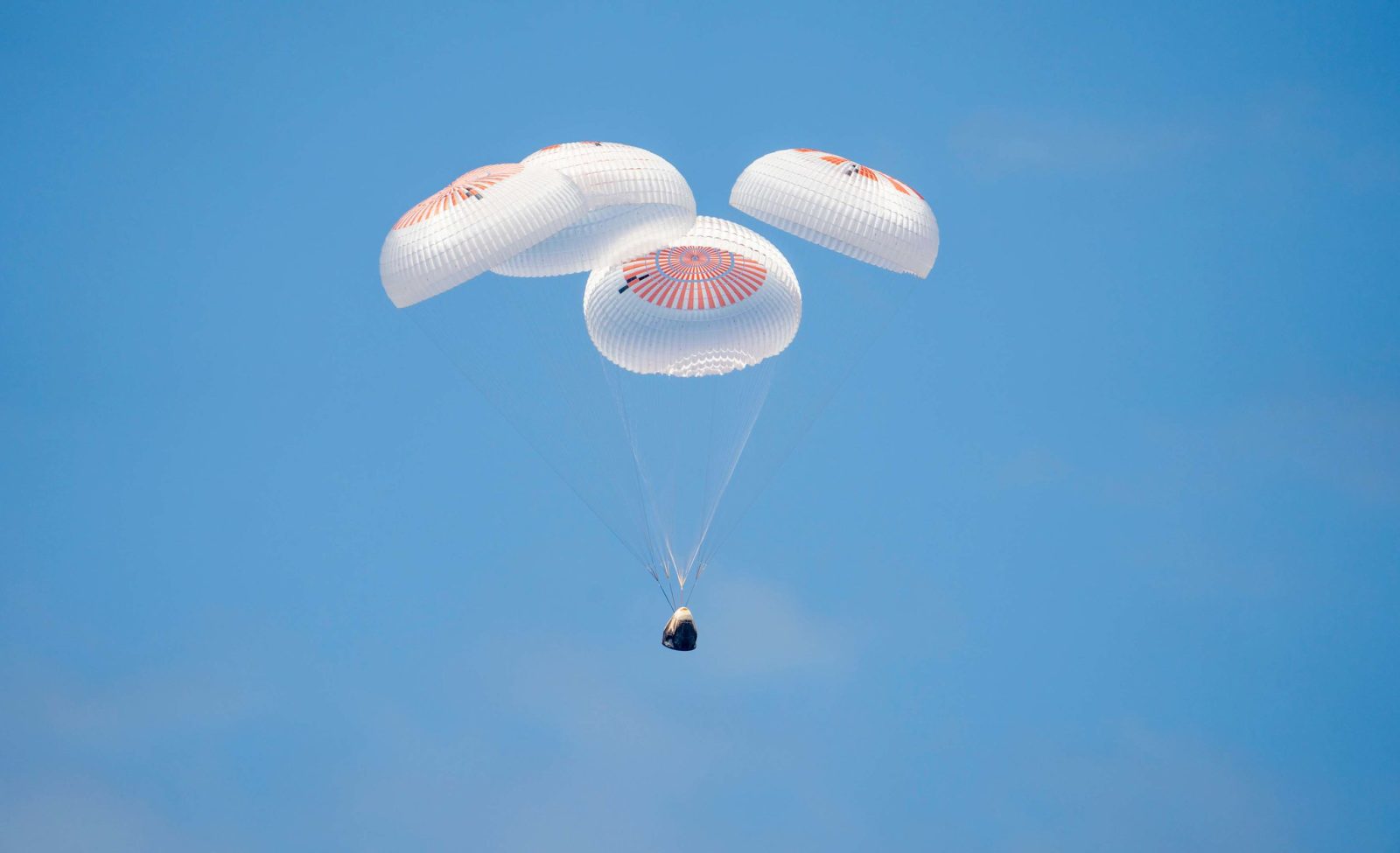 SpaceX Dragon capsule splashes down off the coast of Florida