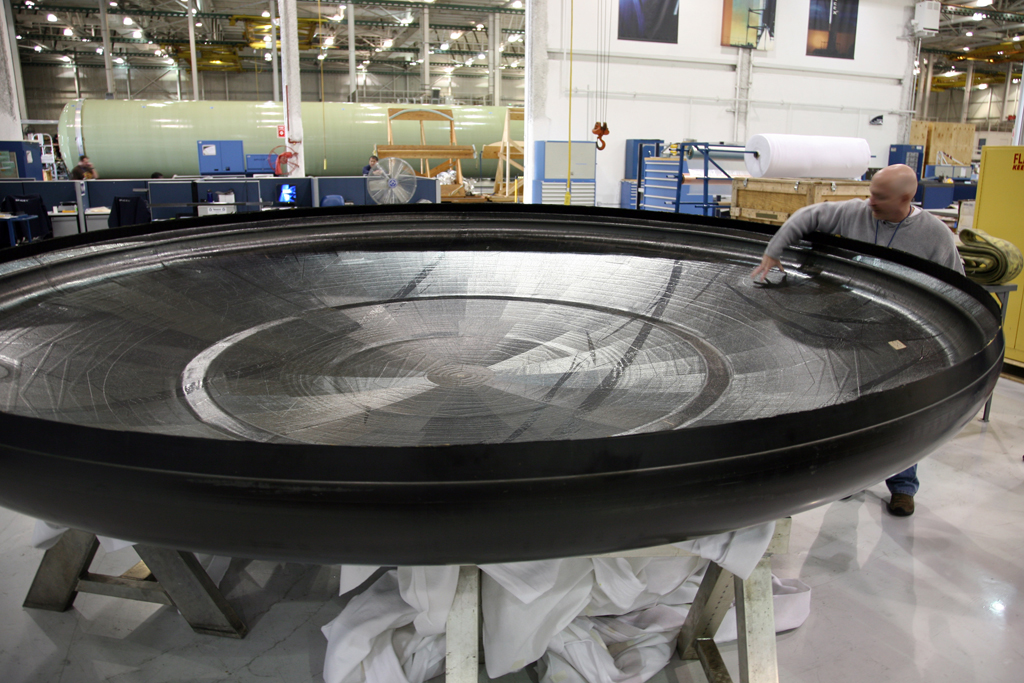 SpaceX Dragon heat shield composite structure