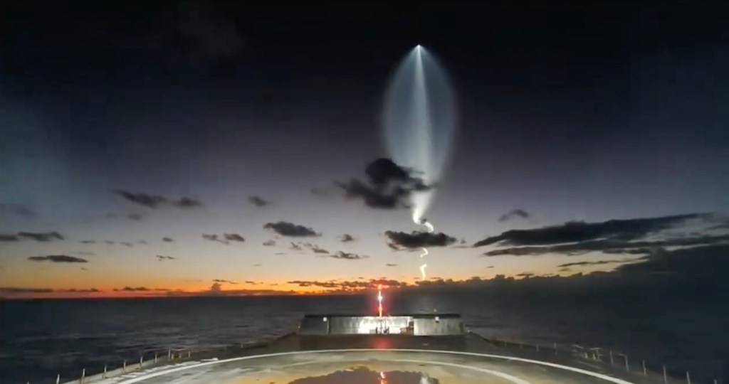 SpaceX Falcon 9 jellyfish effect