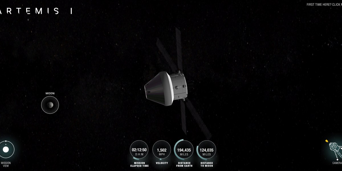 Artemis 1 Orion spacecraft track its journey to the moon