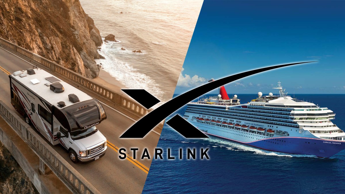 SpaceX Starlink service RV Cruise