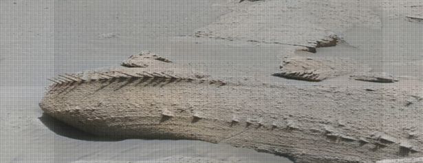 Mars dragon done rock formation from NASA Curiosity rover