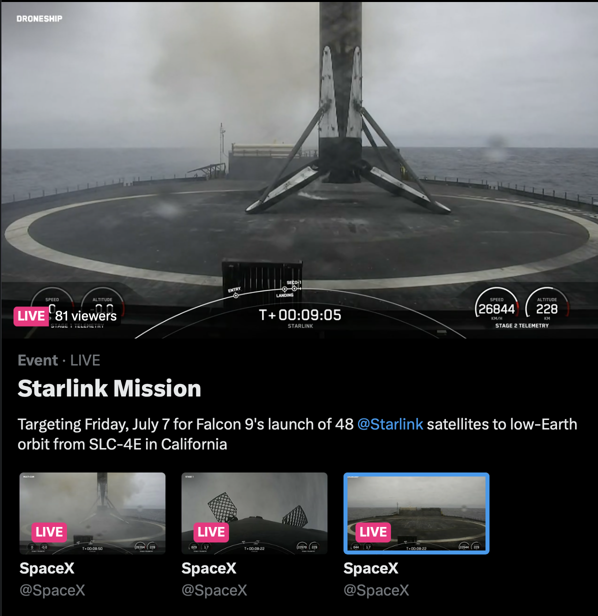 Spacex Uses Twitter To Provide Additional Options For Launch Viewing