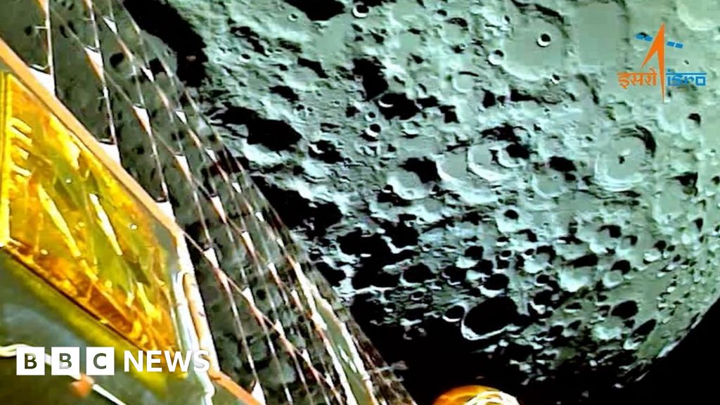 India's Chandrayaan-3 spacecraft successfully lands on the Moon's south pole