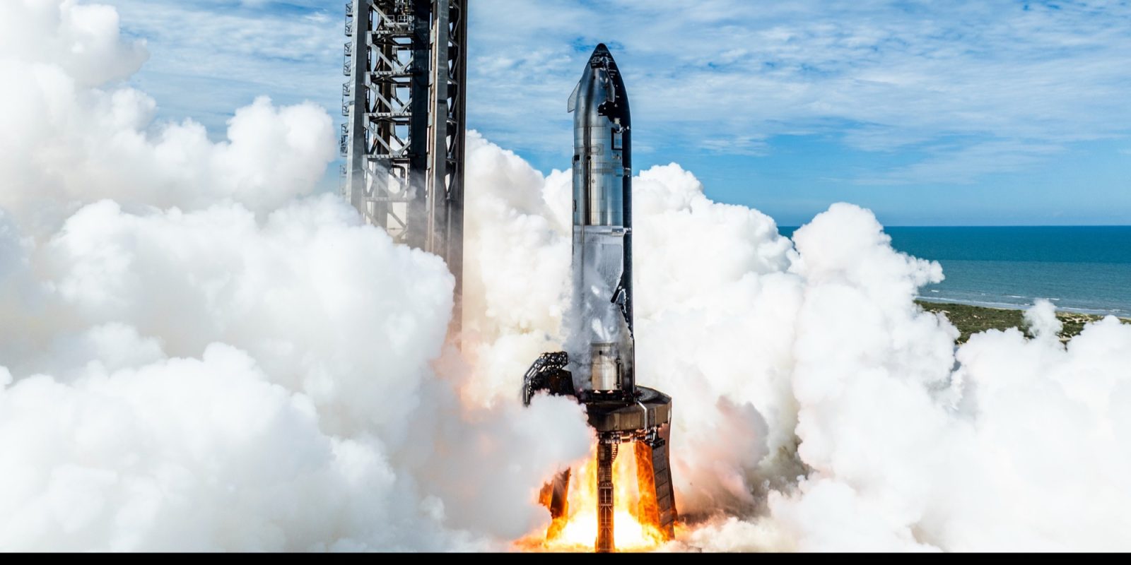 SpaceX Starship Ship 37 completes static fire on Pad A at Starbase, Texas.